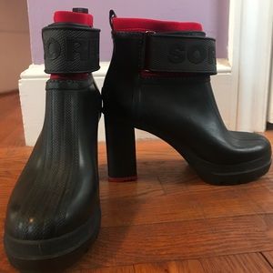 Sorel High Heel Rain Boots